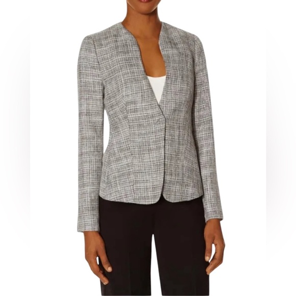 The Limited Scandal Collection Gray Plaid Blazer Size Medium - Picture 1 of 15
